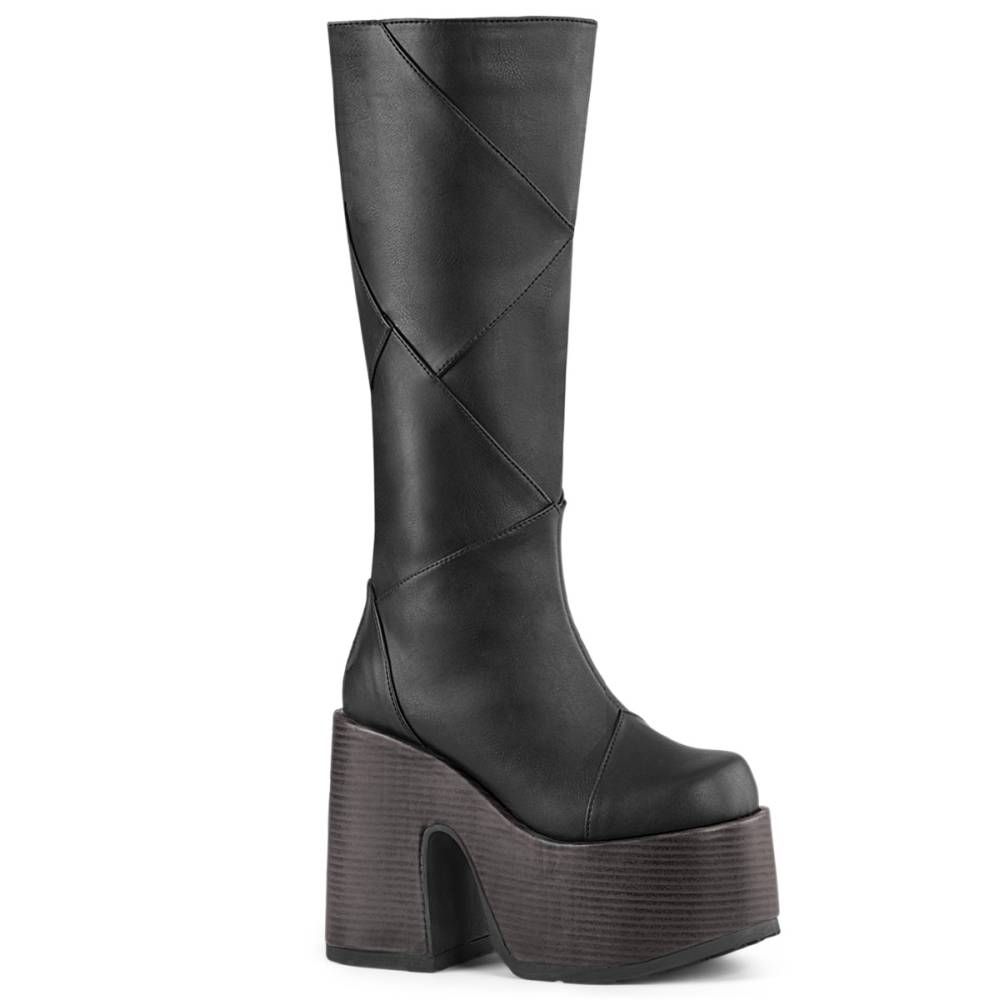 DemoniaCult - CAMEL-280 Bottes de plate-forme - Noir